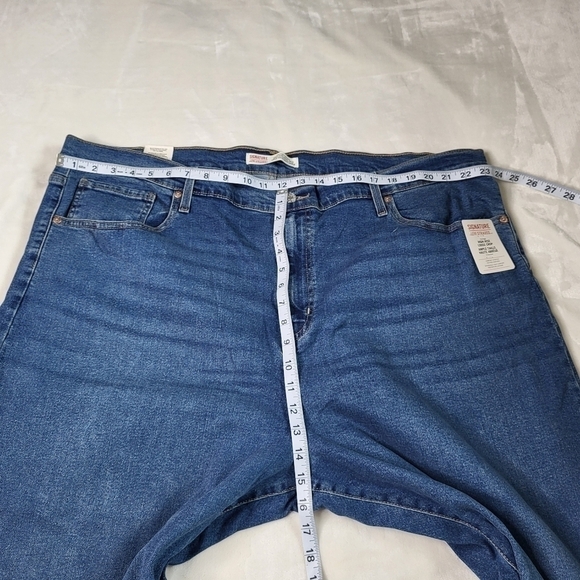 Levi’s Cropped Heritage Plus Size Blue Jeans. Straight Loose Fit. 28W - Picture 8 of 14